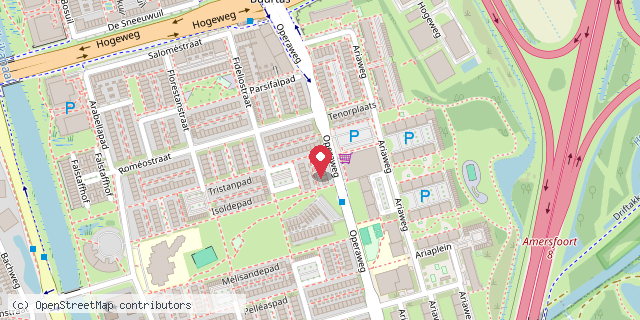 Een kaart met de locatie van Anthea Kinderopvang