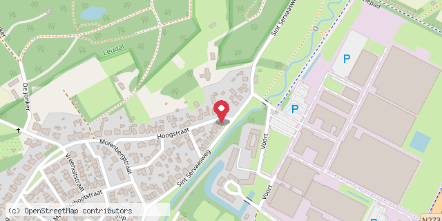 Een kaart met de locatie van Bieb Nunhem