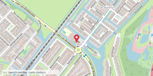 Een kaart met de locatie van De Bareel