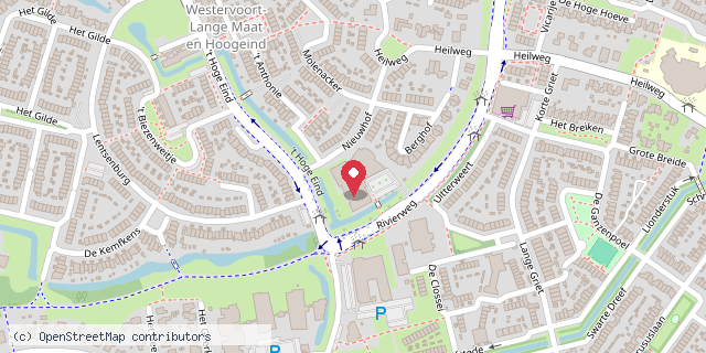 Een kaart met de locatie van De Nieuwhof