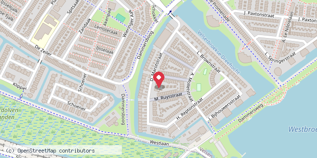 Een kaart met de locatie van Deelhuisje Marotstraat