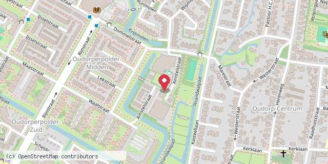 Een kaart met de locatie van DURV! School