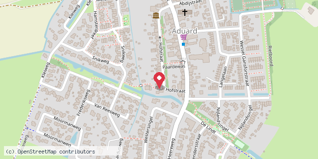 Een kaart met de locatie van Foeliebar
