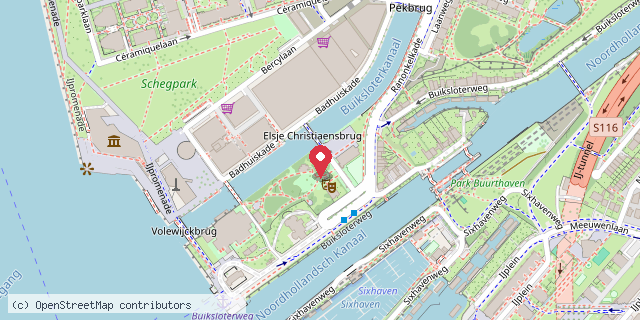 Een kaart met de locatie van Het Leeshuis