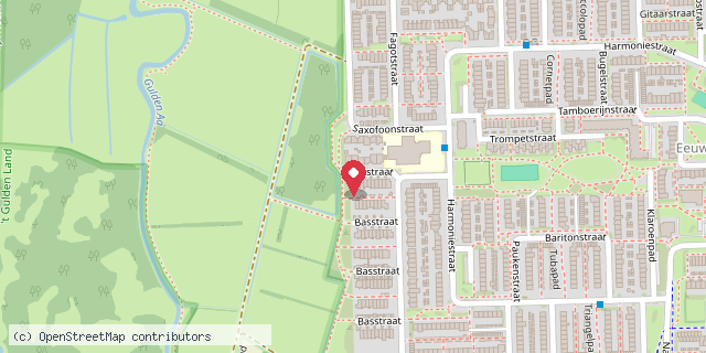 Een kaart met de locatie van Kindercentrum De Bundertjes
