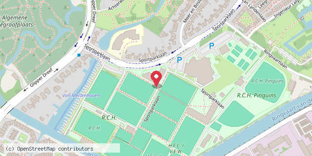 Een kaart met de locatie van Kindergarden Heemstede