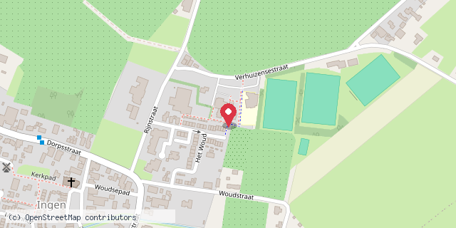 Een kaart met de locatie van Kinderopvang/Naschoolseopvang SKLM