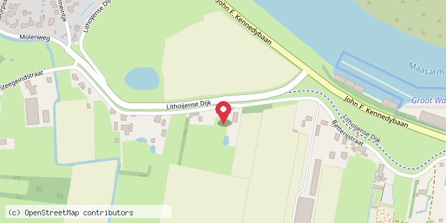 Een kaart met de locatie van Krabbels
