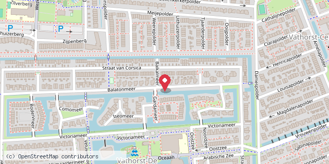 Een kaart met de locatie van Logopedie de Bron