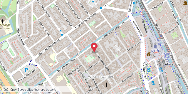 Een kaart met de locatie van MiniBieb 'T Stoffig Knijppie