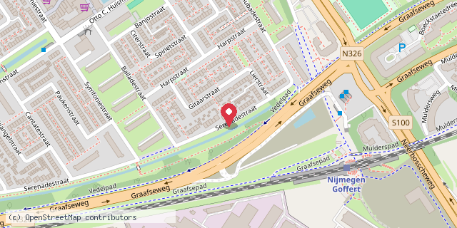 Een kaart met de locatie van Minibieb Choi