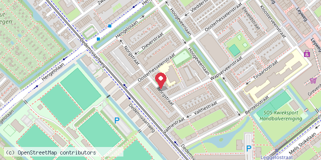 Een kaart met de locatie van Paddington/Pastuso