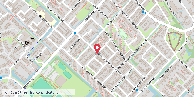 Een kaart met de locatie van Snor & Co