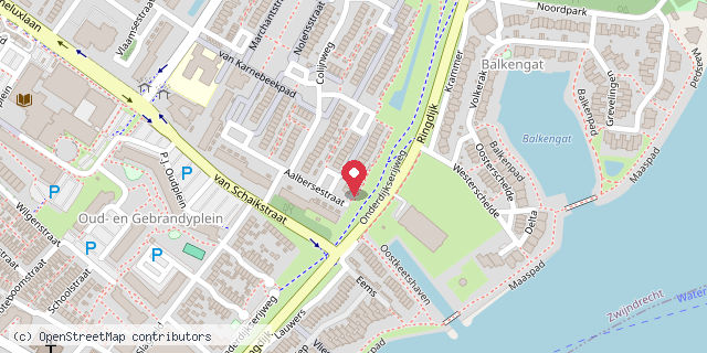 Een kaart met de locatie van Uilebeesje