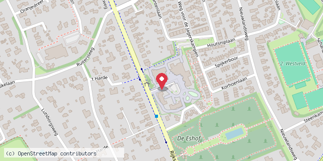 Een kaart met de locatie van Visio de Heukelom