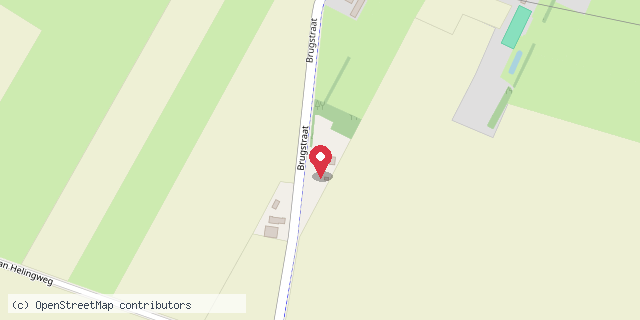 Een kaart met de locatie van Inge blokhuizen/ de Fruittuin