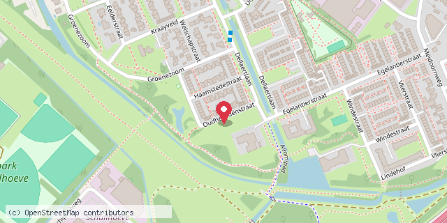 Een kaart met de locatie van Minibieb Meneer Nilsson