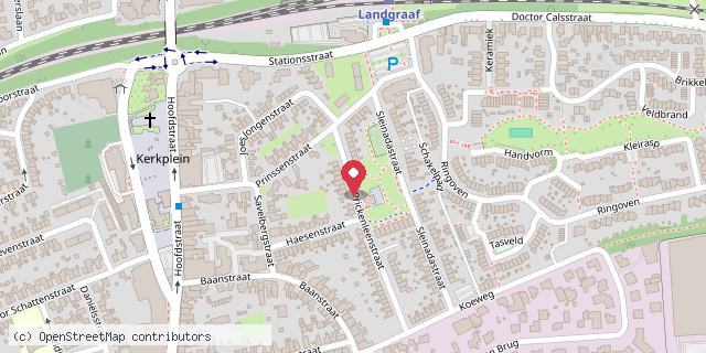 Een kaart met de locatie van Koukleum's minibieb