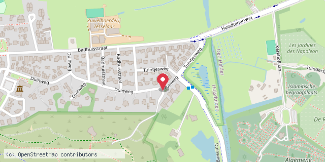 Een kaart met de locatie van Ruud Woud