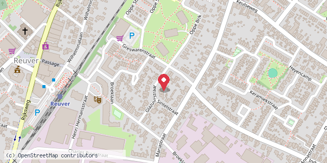Een kaart met de locatie van HieperdeBieb Reuver