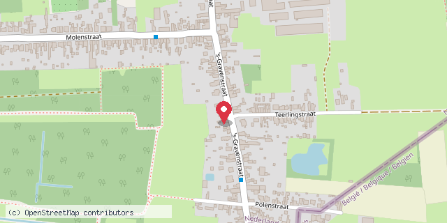 Een kaart met de locatie van Grenslander
