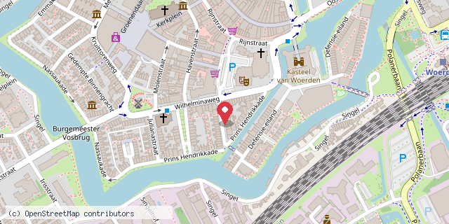 Een kaart met de locatie van Nicole Portengen