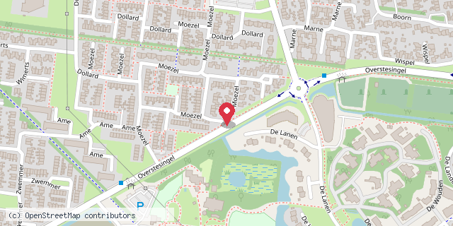 Een kaart met de locatie van Aukje Wijma