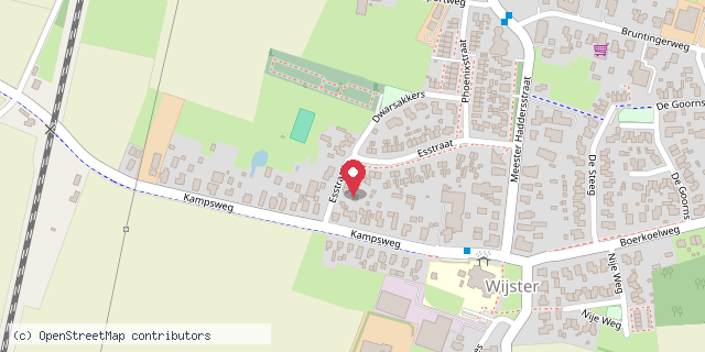 Een kaart met de locatie van Minibieb  het spijkertje
