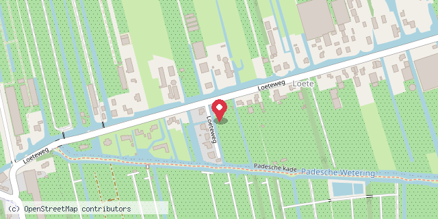 Een kaart met de locatie van Minibieb Loete
