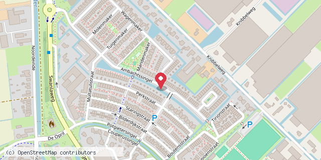 Een kaart met de locatie van De Multi bieb