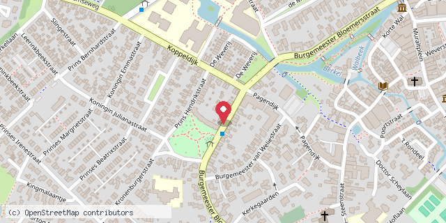 Een kaart met de locatie van Minibieb Borculo