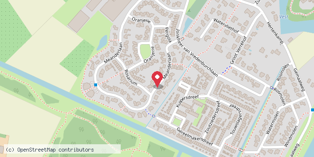 Een kaart met de locatie van Minibieb Tholen