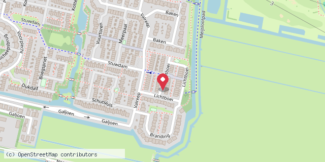Een kaart met de locatie van LichtBieb