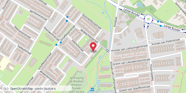Een kaart met de locatie van Kinderboekenzwerfstation Ijpelaar
