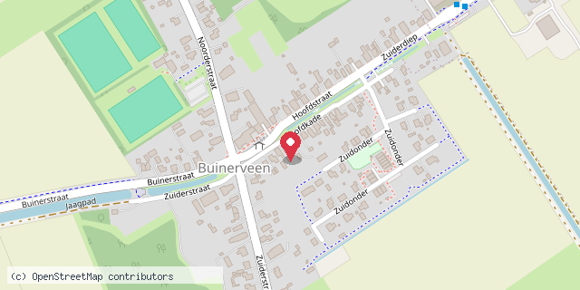 Een kaart met de locatie van Bieb op het Diep