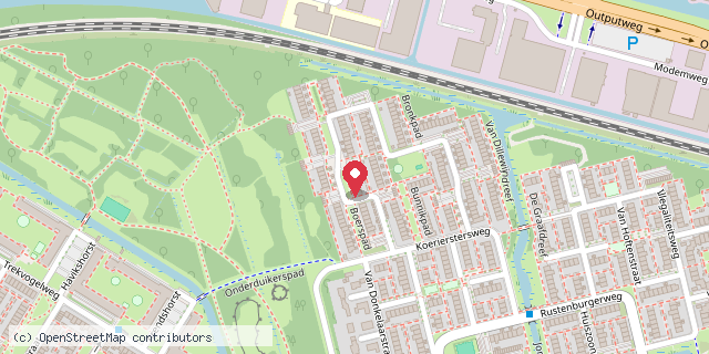Een kaart met de locatie van rianne kamminga