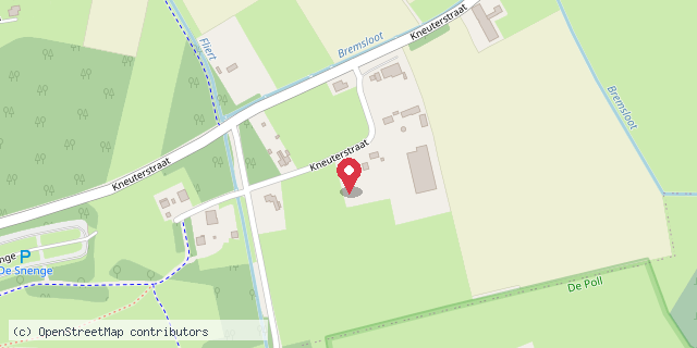 Een kaart met de locatie van Hanneke