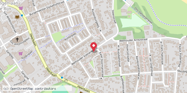 Een kaart met de locatie van Franske