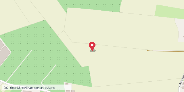 Een kaart met de locatie van M. Bouwens