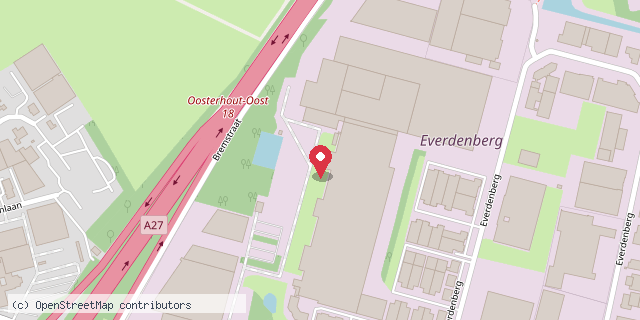 Een kaart met de locatie van Thirsa